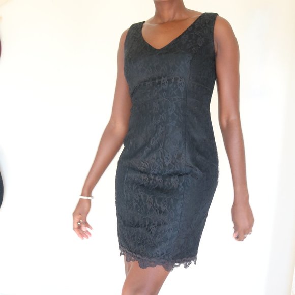 Steppin Out Lace Black Dress - Picture 1 of 4